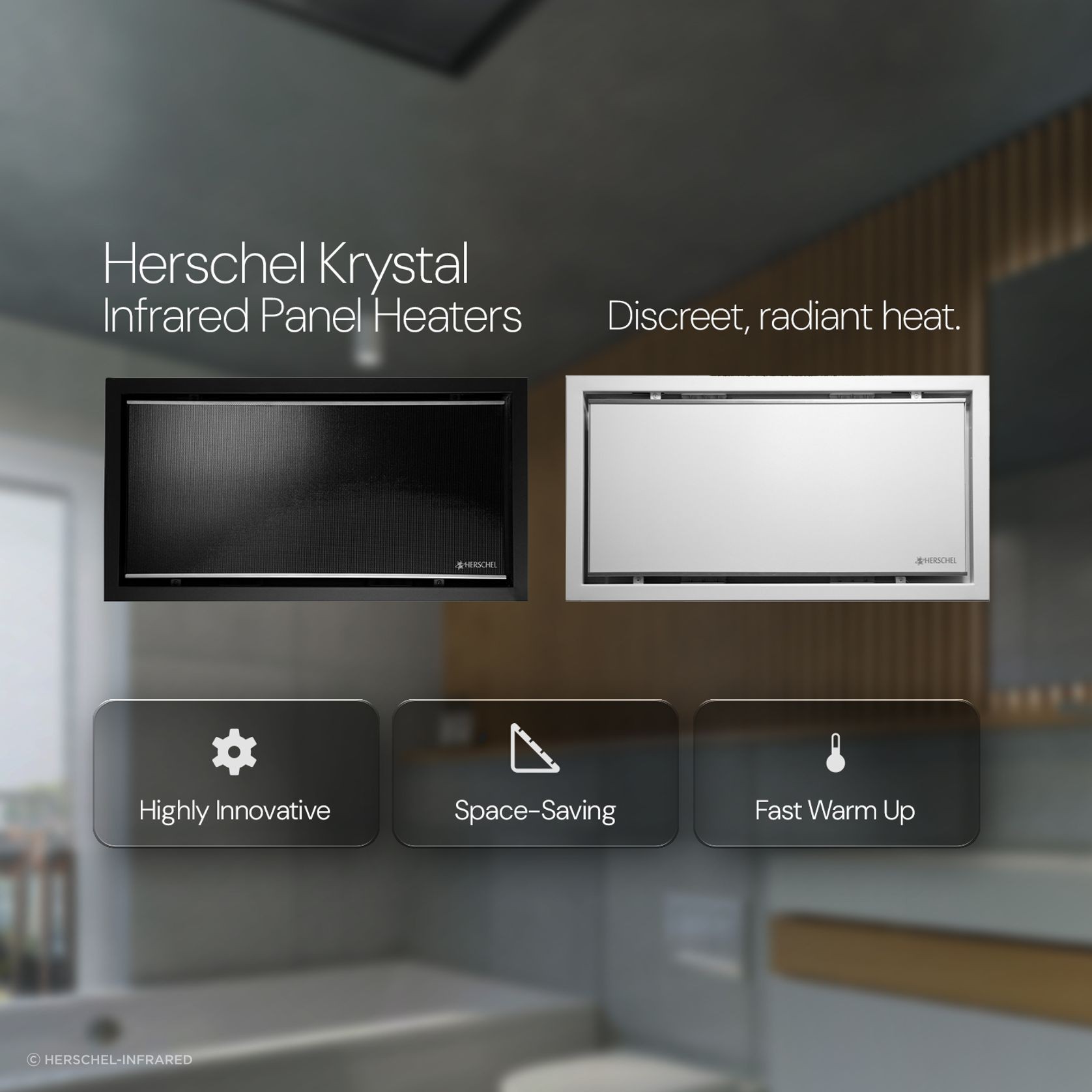 Krystal — Ceiling Heater & Installation Kit gallery detail image