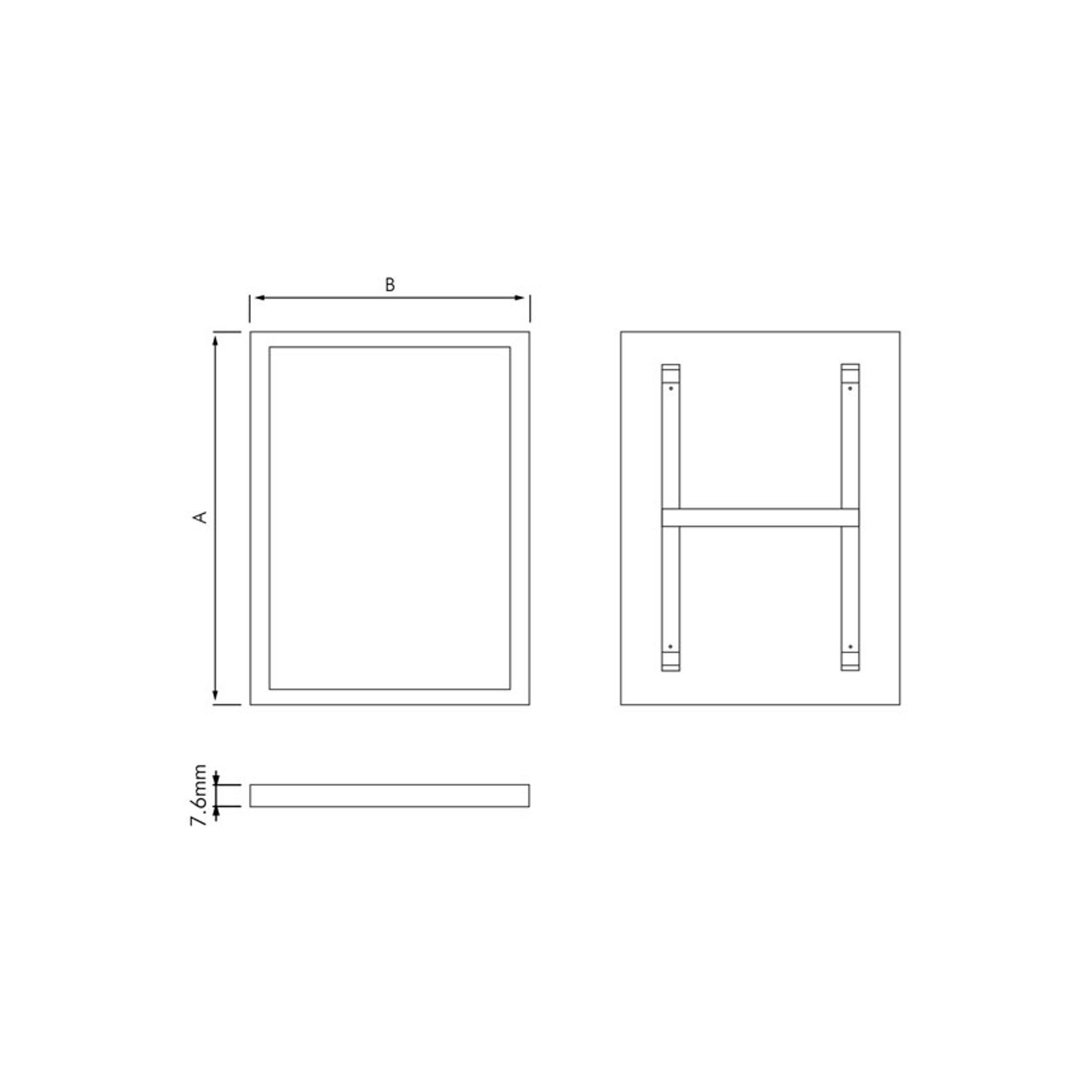 Stainless Steel Framed Mirror gallery detail image
