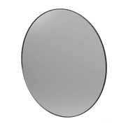 Frame 1200 Round Mirror Black gallery detail image