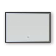 Broadway Rectangular Black Frame LED Mirror gallery detail image
