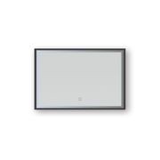 Broadway Rectangular Black Frame LED Mirror gallery detail image
