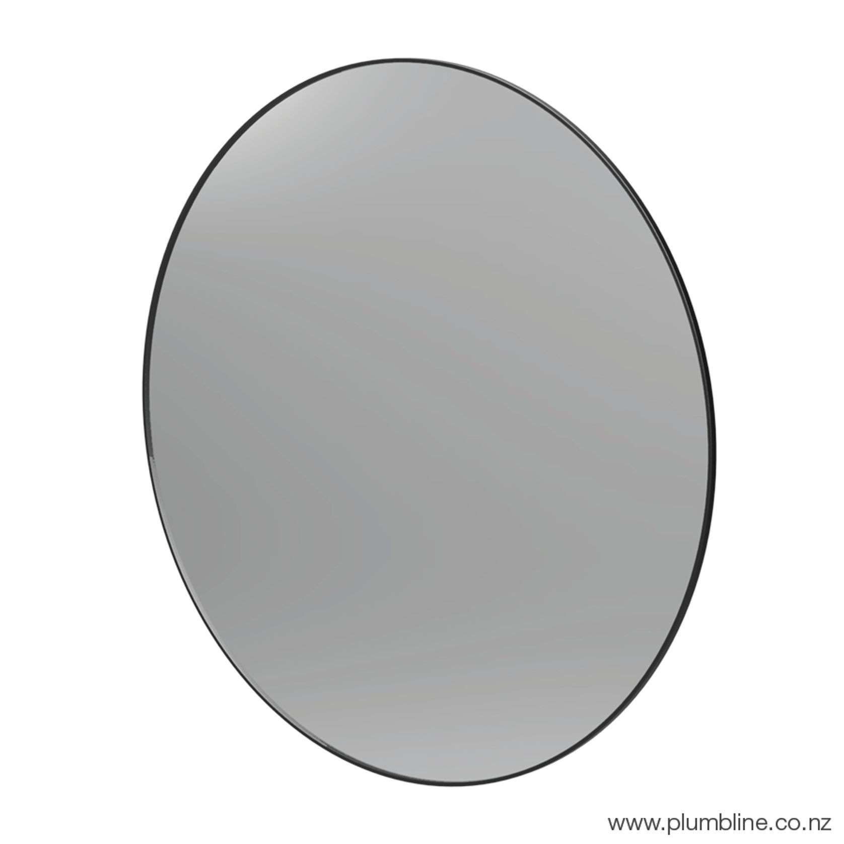 Frame 600 Round Mirror Black gallery detail image