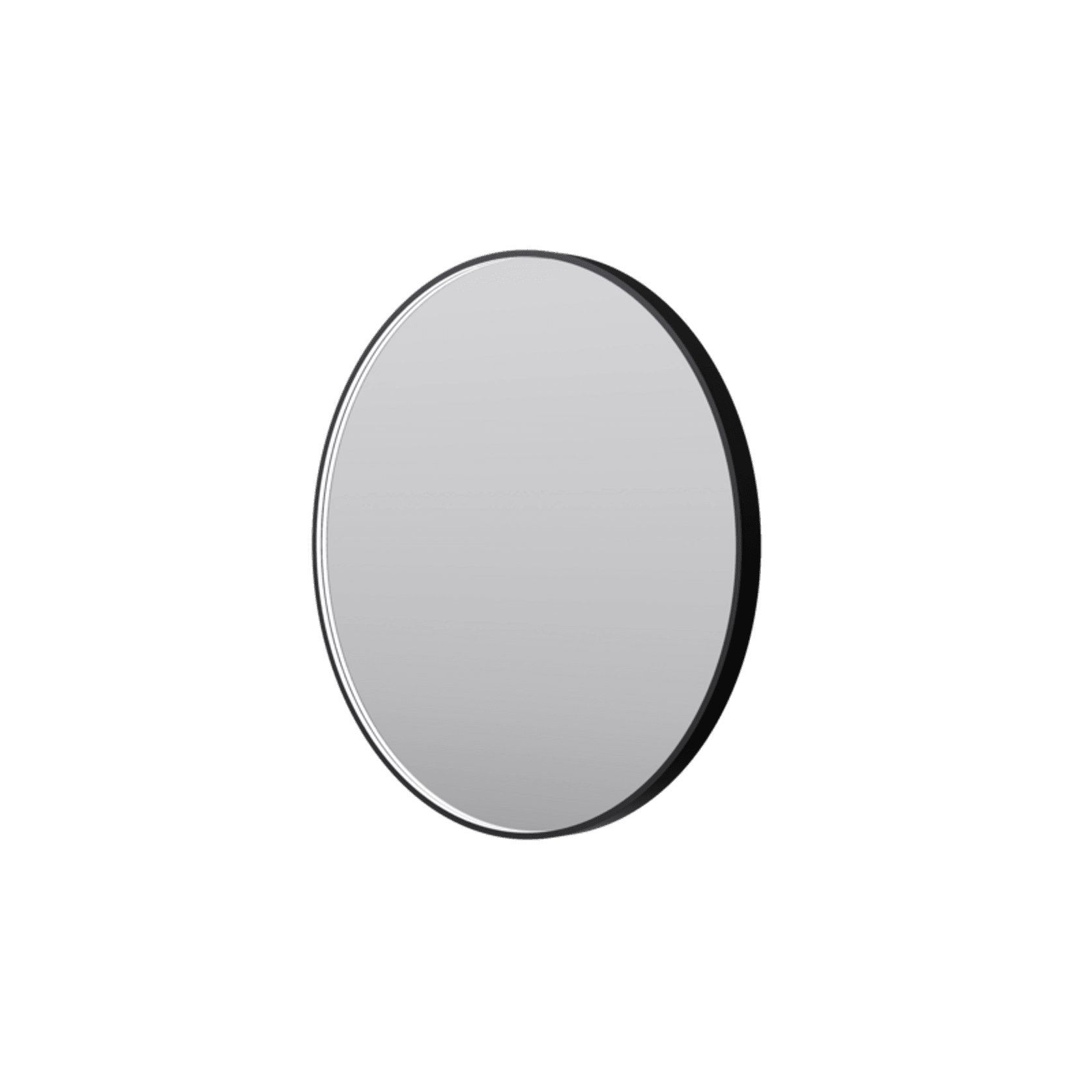 Eclipse Circle Black LED Framed Mirror with Demister gallery detail image