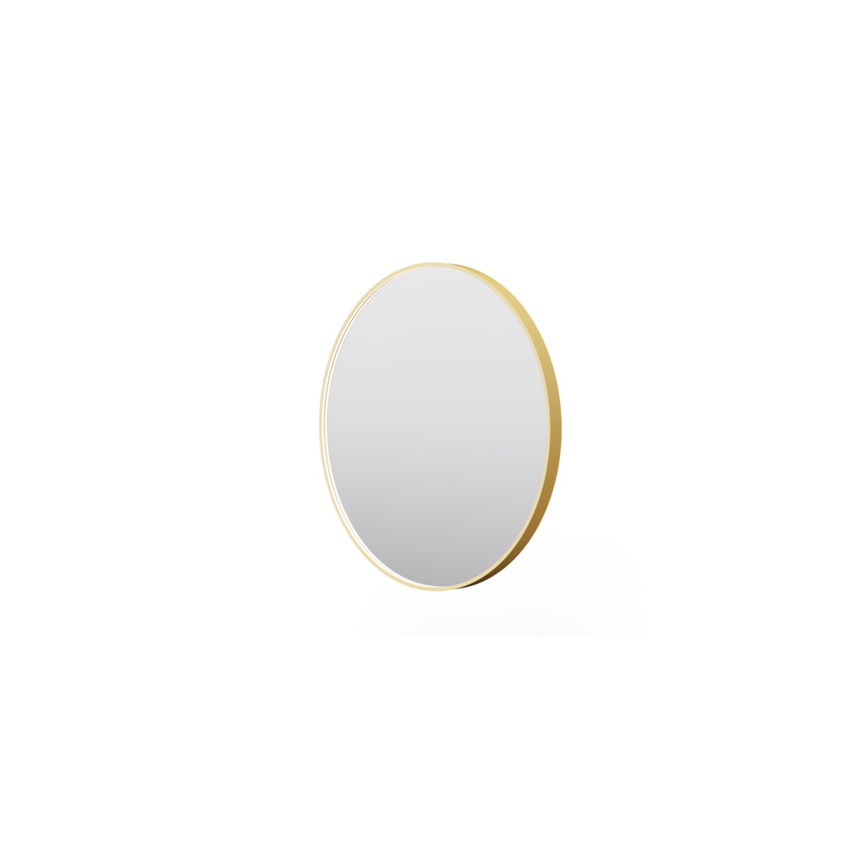 Eclipse Circle Gold LED Framed Mirror with Demister gallery detail image