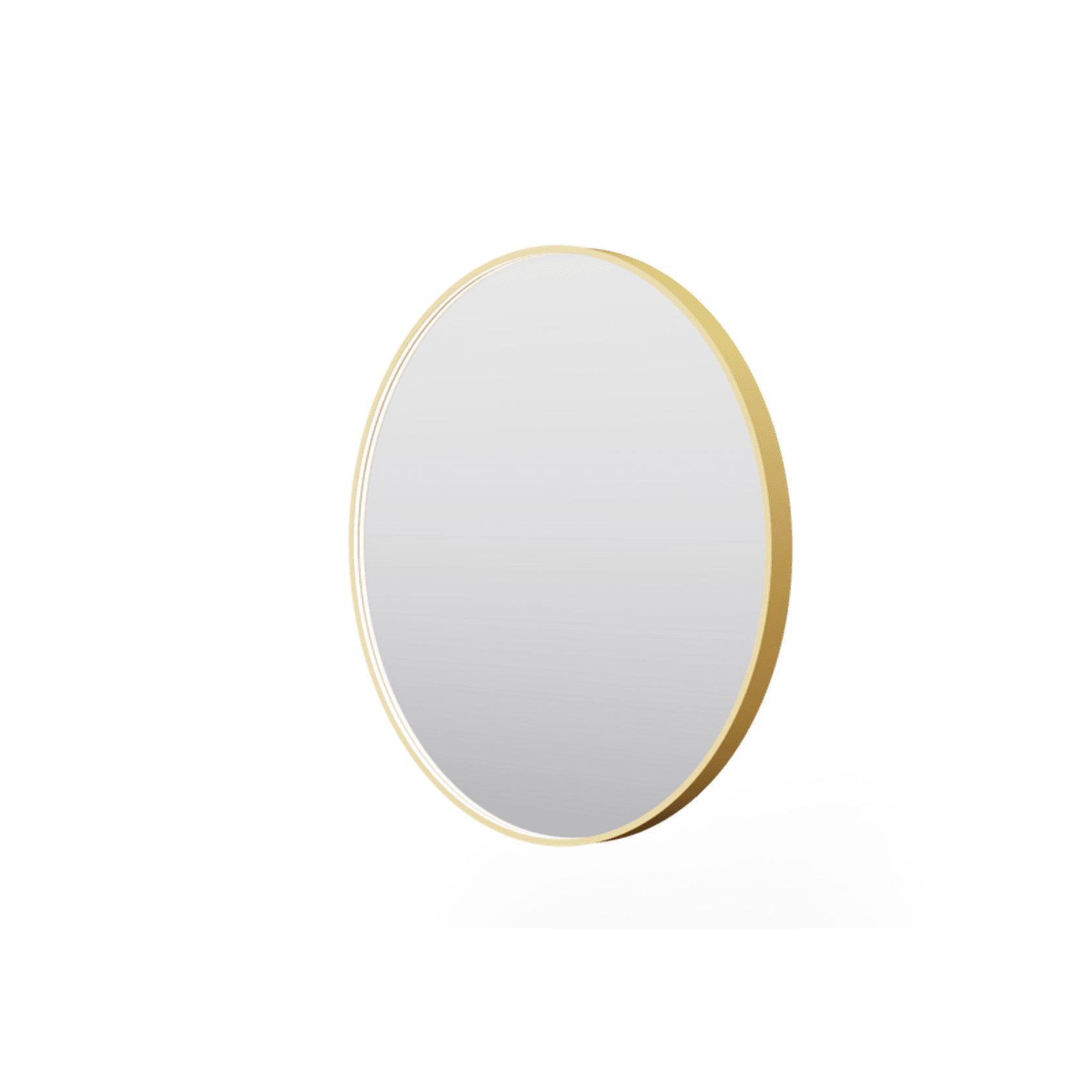 Eclipse Circle Gold LED Framed Mirror with Demister gallery detail image