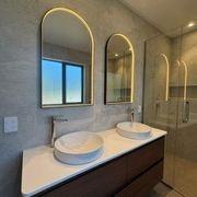Eclipse Arch LED Aluminium Framed Mirror with Demister gallery detail image