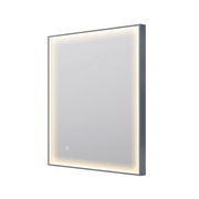 Eclipse Rectangle Gun Metal LED Framed Mirror Demister gallery detail image