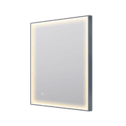 Eclipse Rectangle Gun Metal LED Framed Mirror Demister gallery detail image