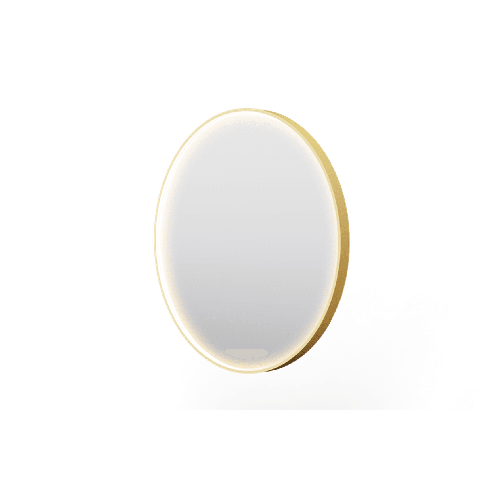Eclipse Circle Gold LED Framed Mirror with Demister gallery detail image
