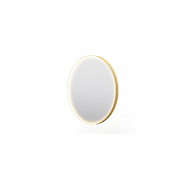 Eclipse Circle Gold LED Framed Mirror with Demister gallery detail image