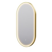 Eclipse Obround Gold LED Framed Mirror with Demister gallery detail image