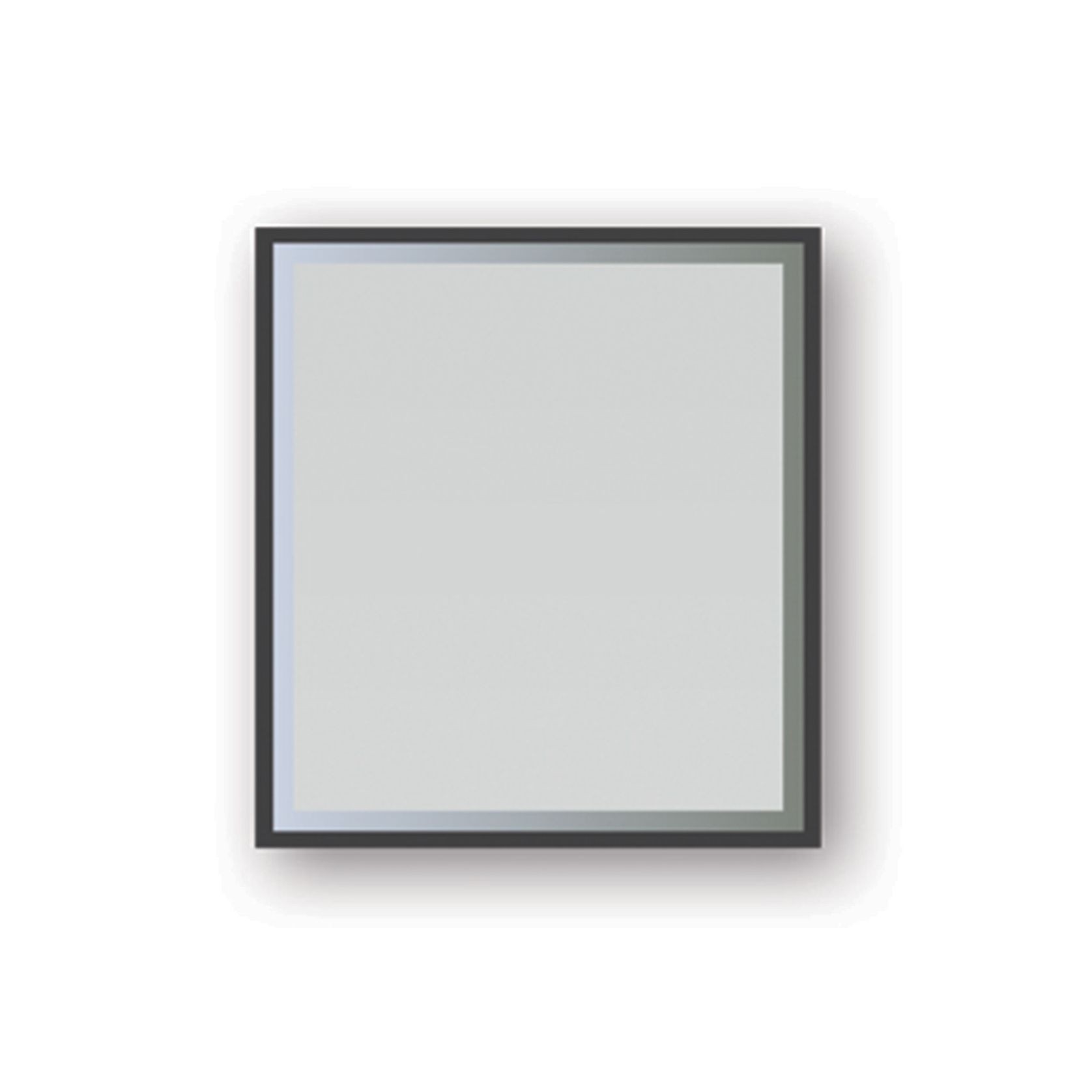 Broadway Rectangular Black Frame LED Mirror gallery detail image