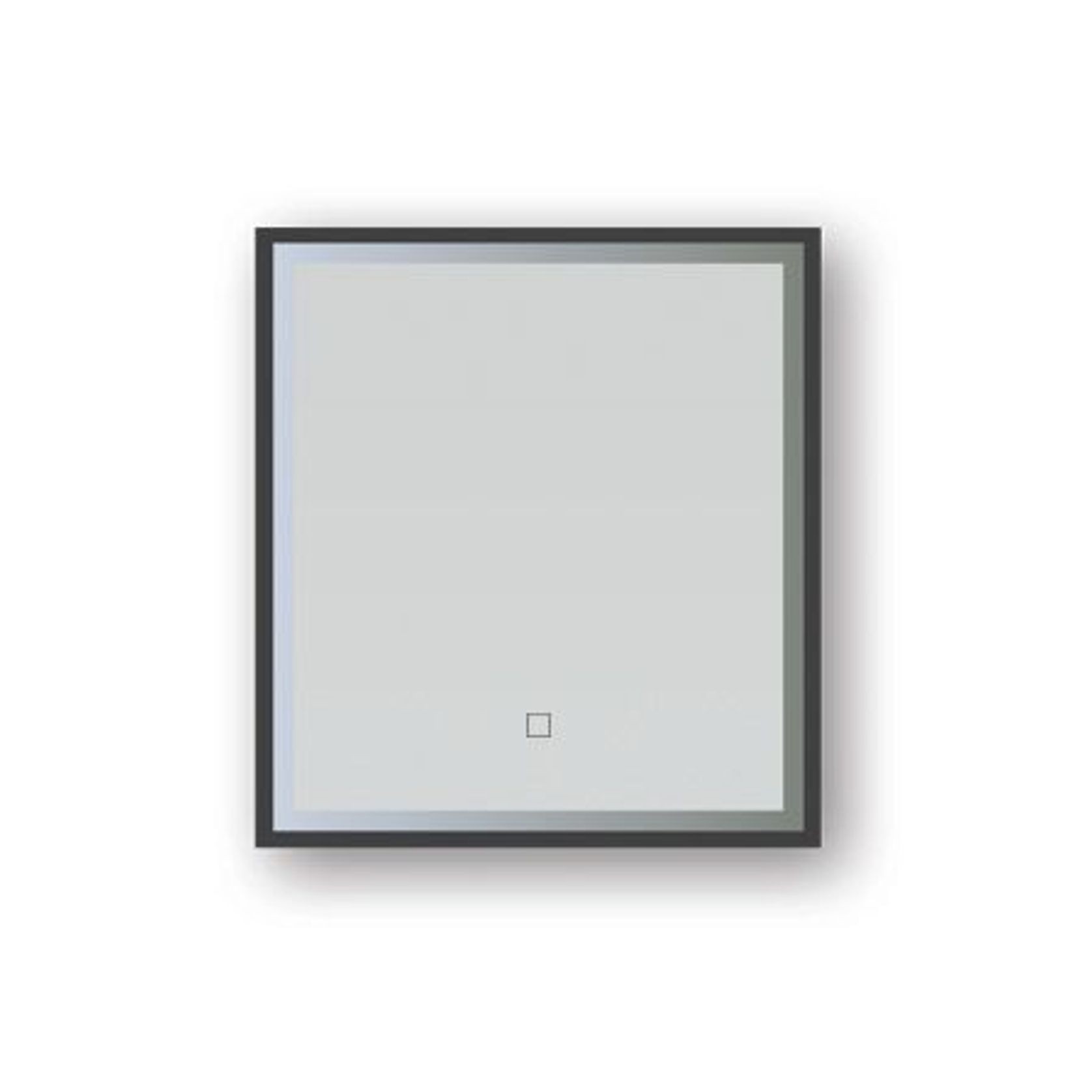 Broadway Rectangular Black Frame LED Mirror gallery detail image