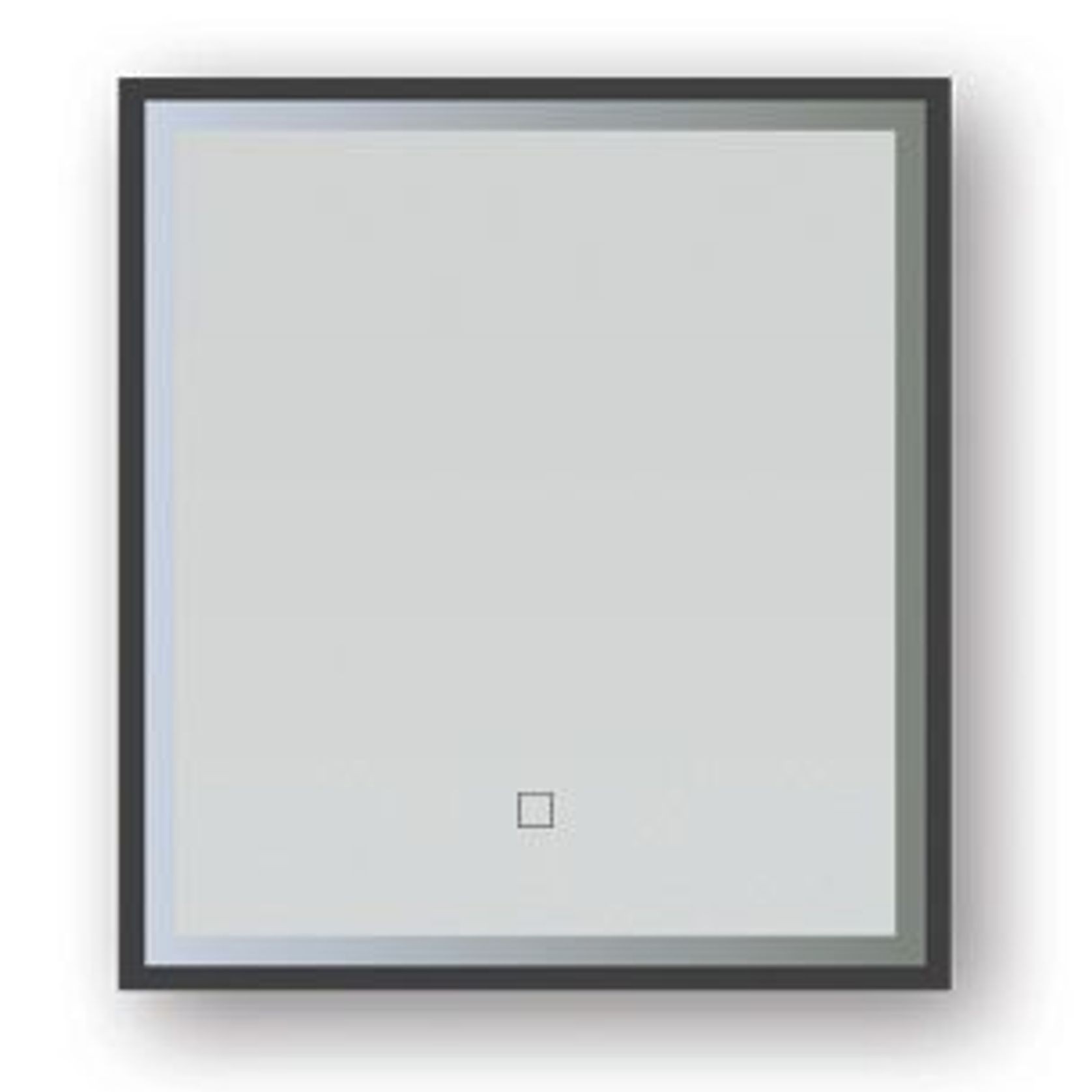 Broadway Rectangular Black Frame LED Mirror gallery detail image