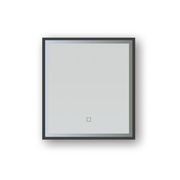 Broadway Rectangular Black Frame LED Mirror gallery detail image