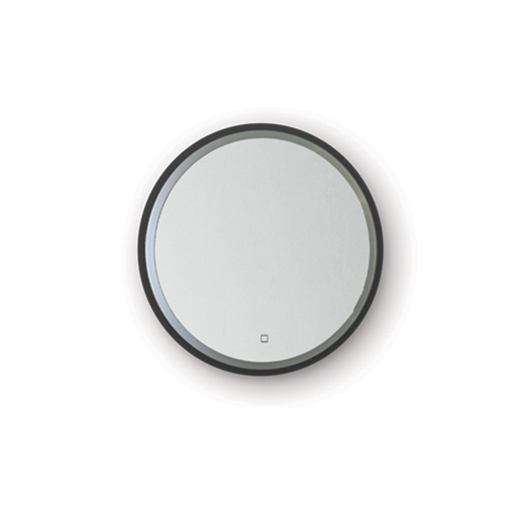 Broadway Round Black Frame LED Mirror gallery detail image