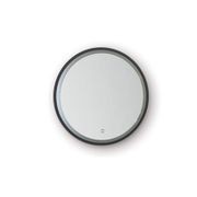 Broadway Round Black Frame LED Mirror gallery detail image