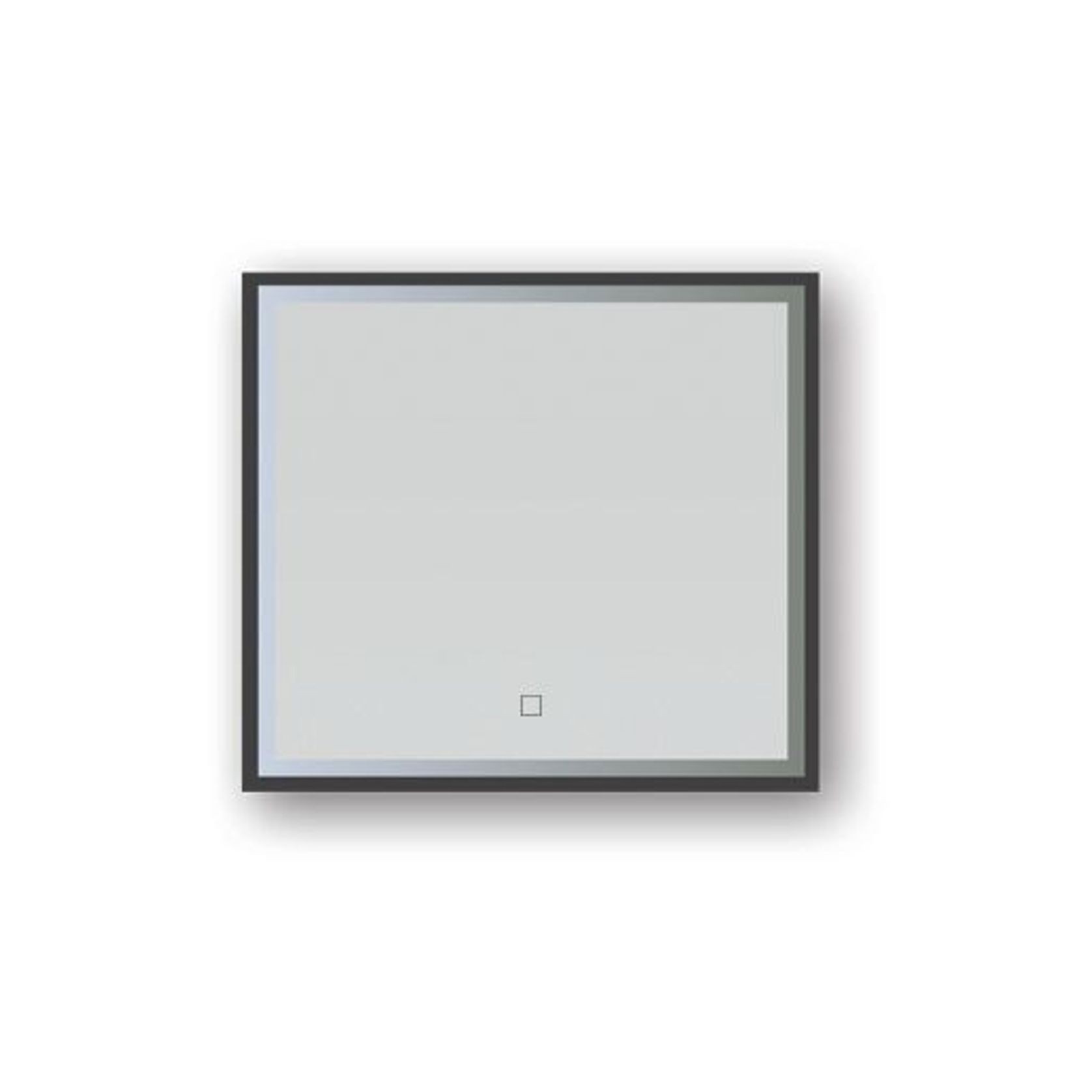 Broadway Rectangular Black Frame LED Mirror gallery detail image