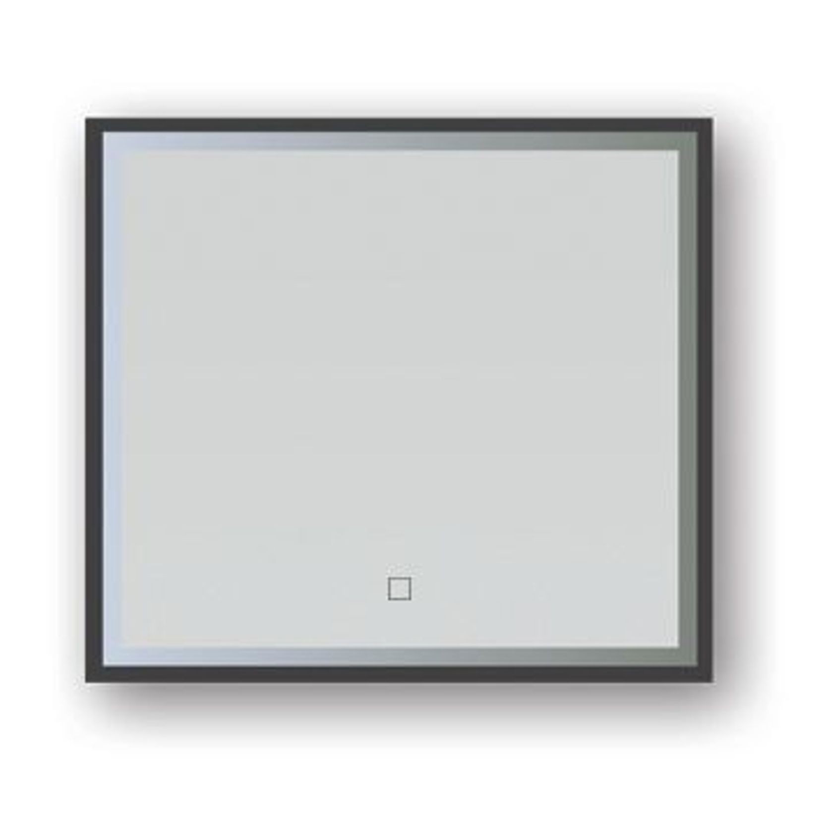 Broadway Rectangular Black Frame LED Mirror gallery detail image