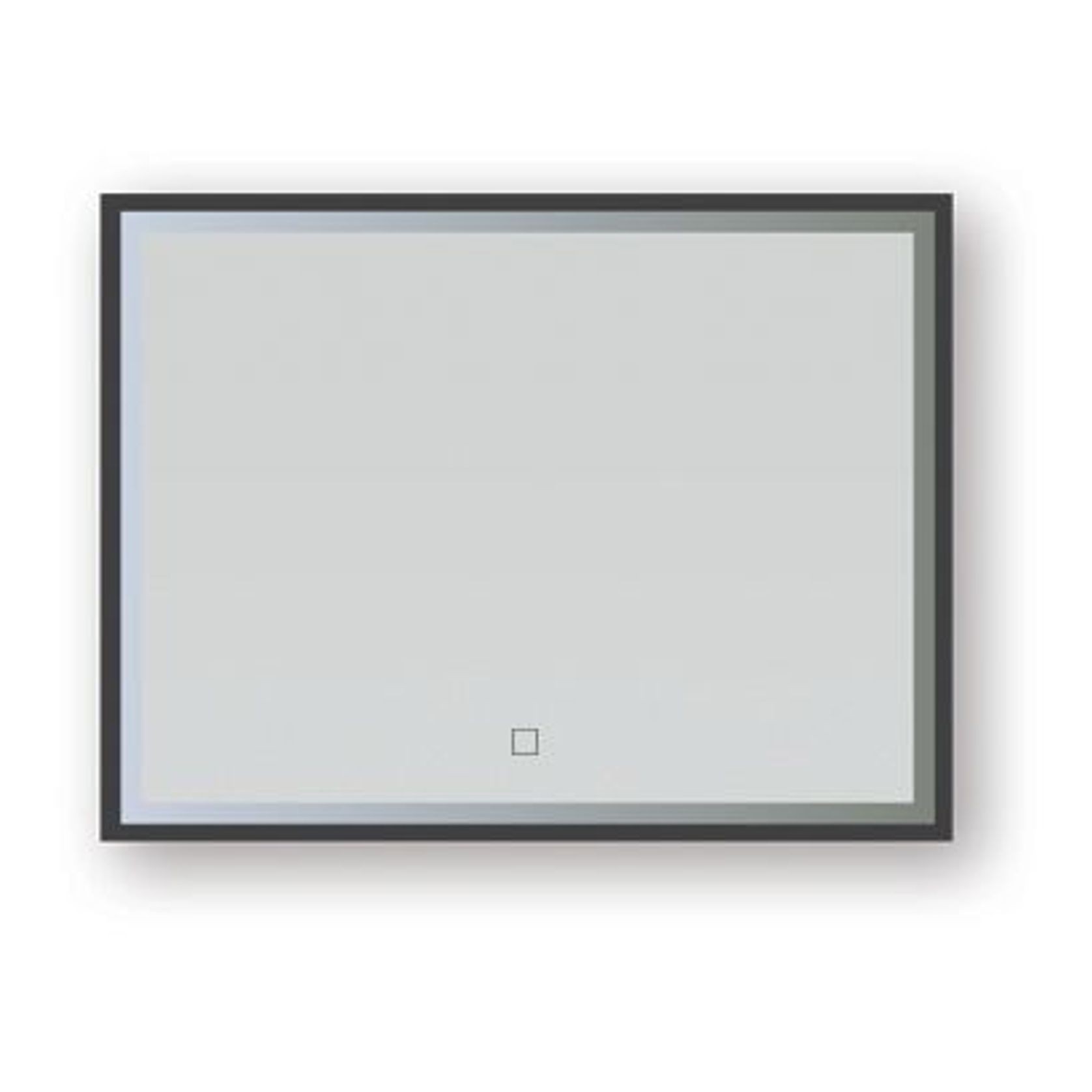Broadway Rectangular Black Frame LED Mirror gallery detail image