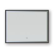 Broadway Rectangular Black Frame LED Mirror gallery detail image