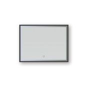 Broadway Rectangular Black Frame LED Mirror gallery detail image