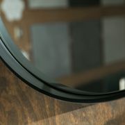 Composite Stone Framed Round Mirror 850mm gallery detail image