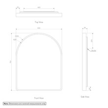 Arch Wall Mirror | Matte White gallery detail image