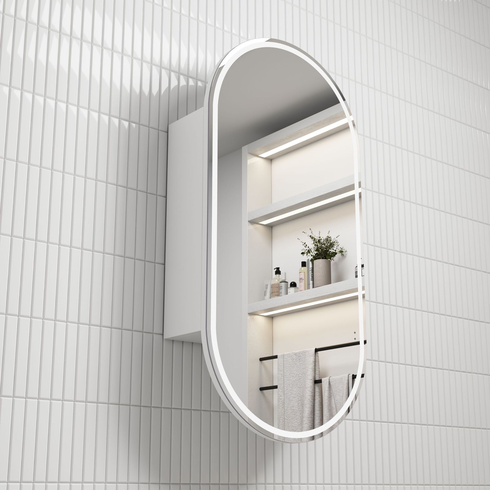 Aulic Beau Monde LED Shaving Cabinet gallery detail image