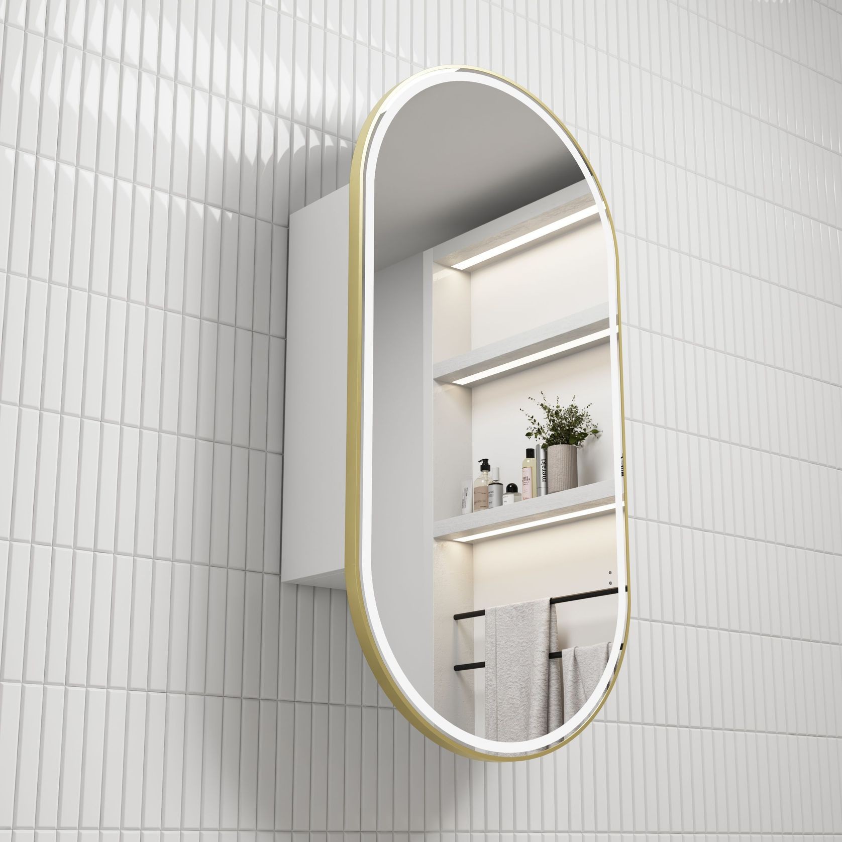 Aulic Beau Monde LED Shaving Cabinet gallery detail image