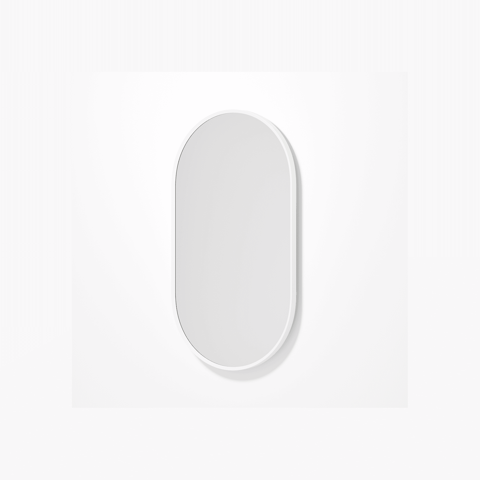 Code Aspect Oval Mirror | White gallery detail image