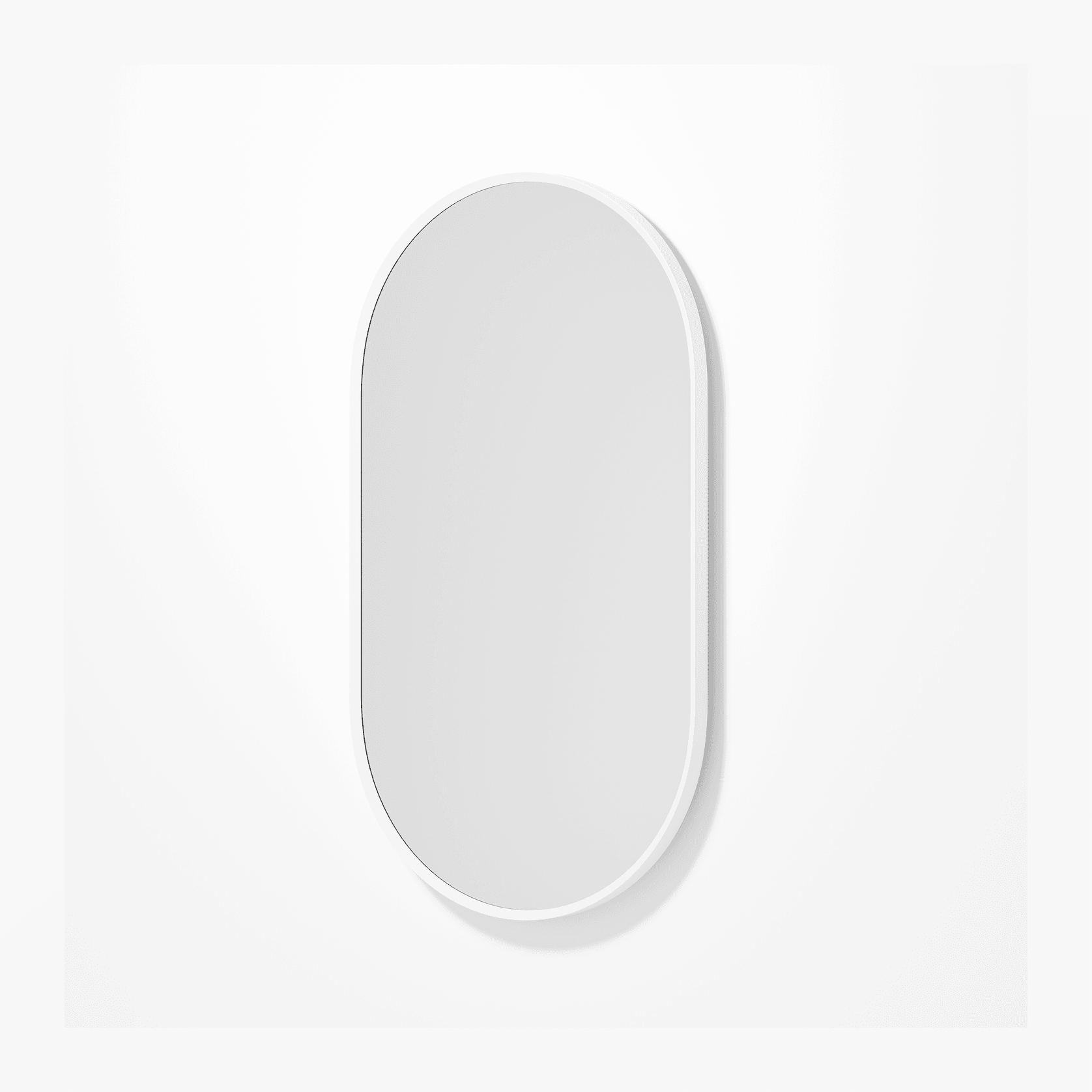 Code Aspect Oval Mirror | White gallery detail image