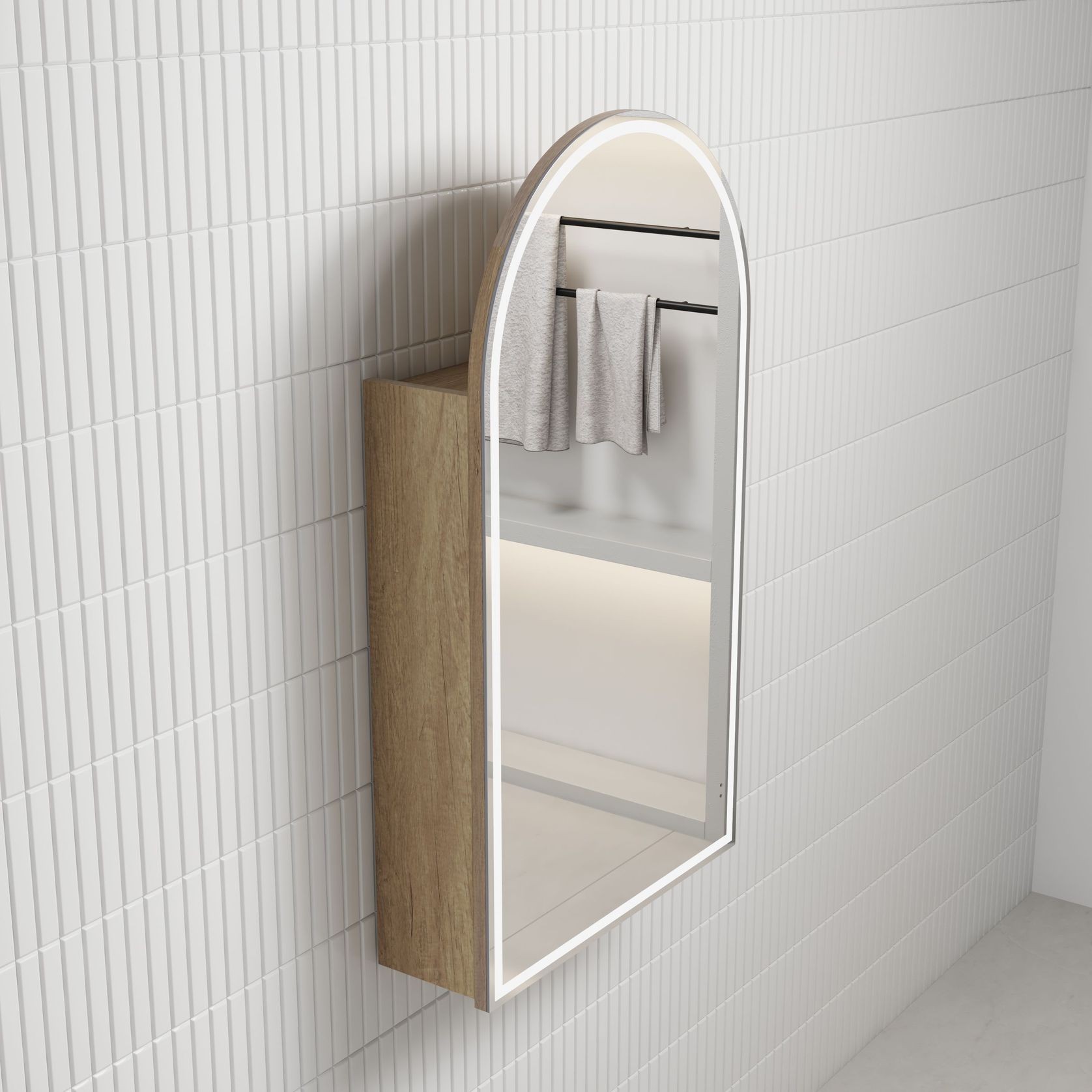 Aulic Canterbury LED Shaving Cabinet gallery detail image