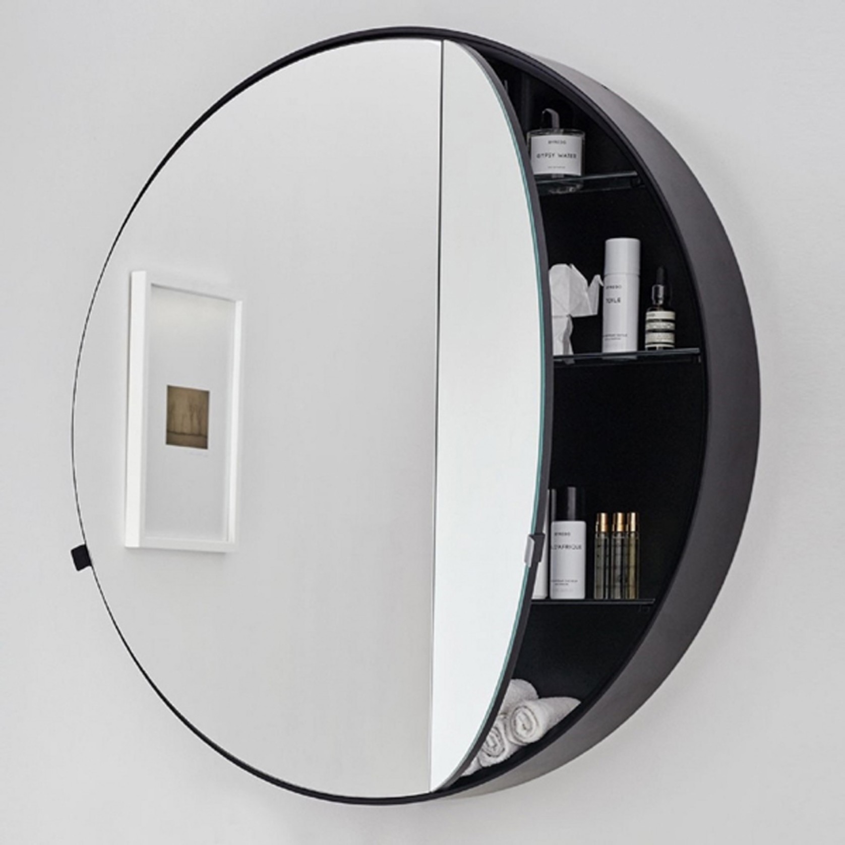 Catino Round Mirror Cabinet by Cielo gallery detail image