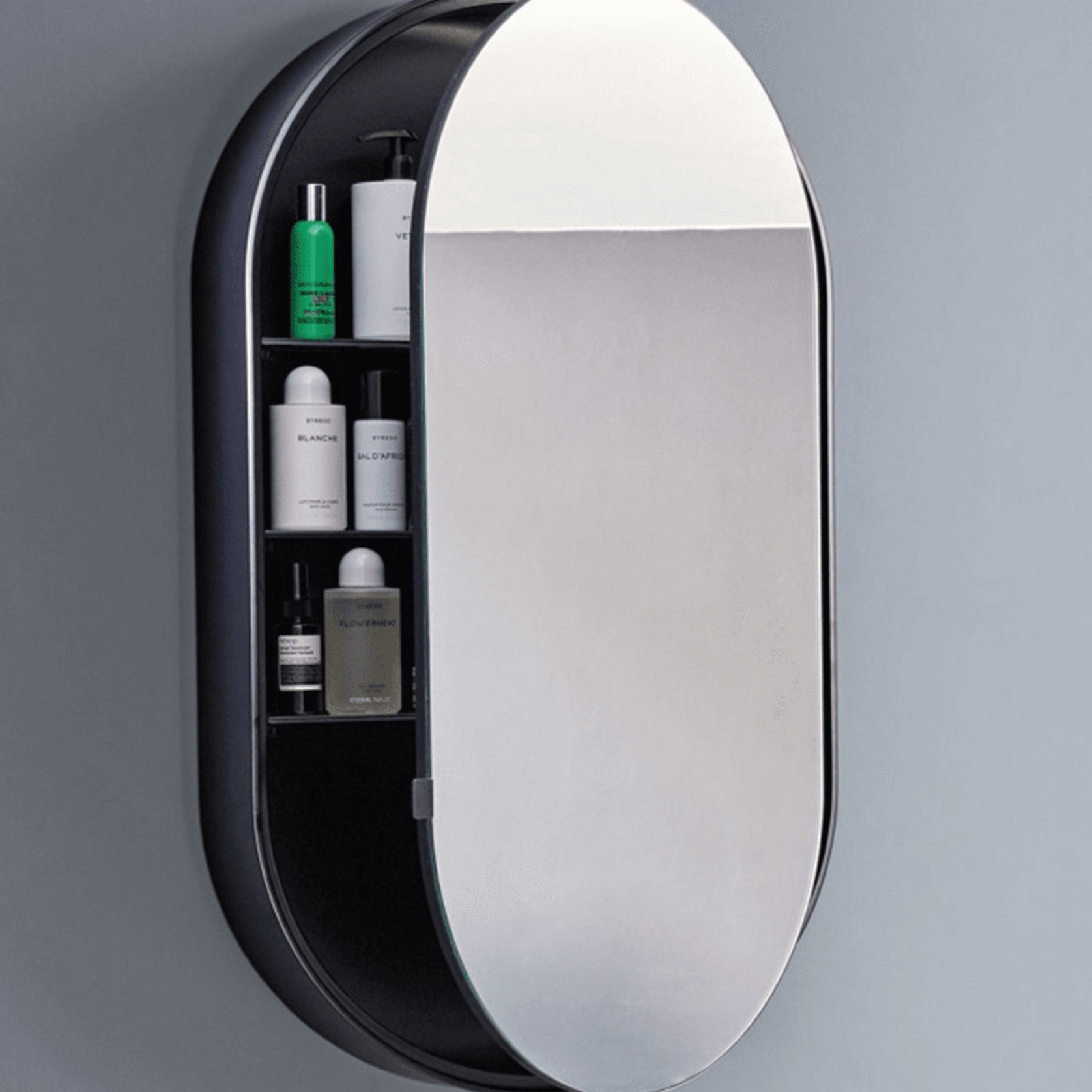 Catino Oval Mirror Cabinet by Cielo gallery detail image