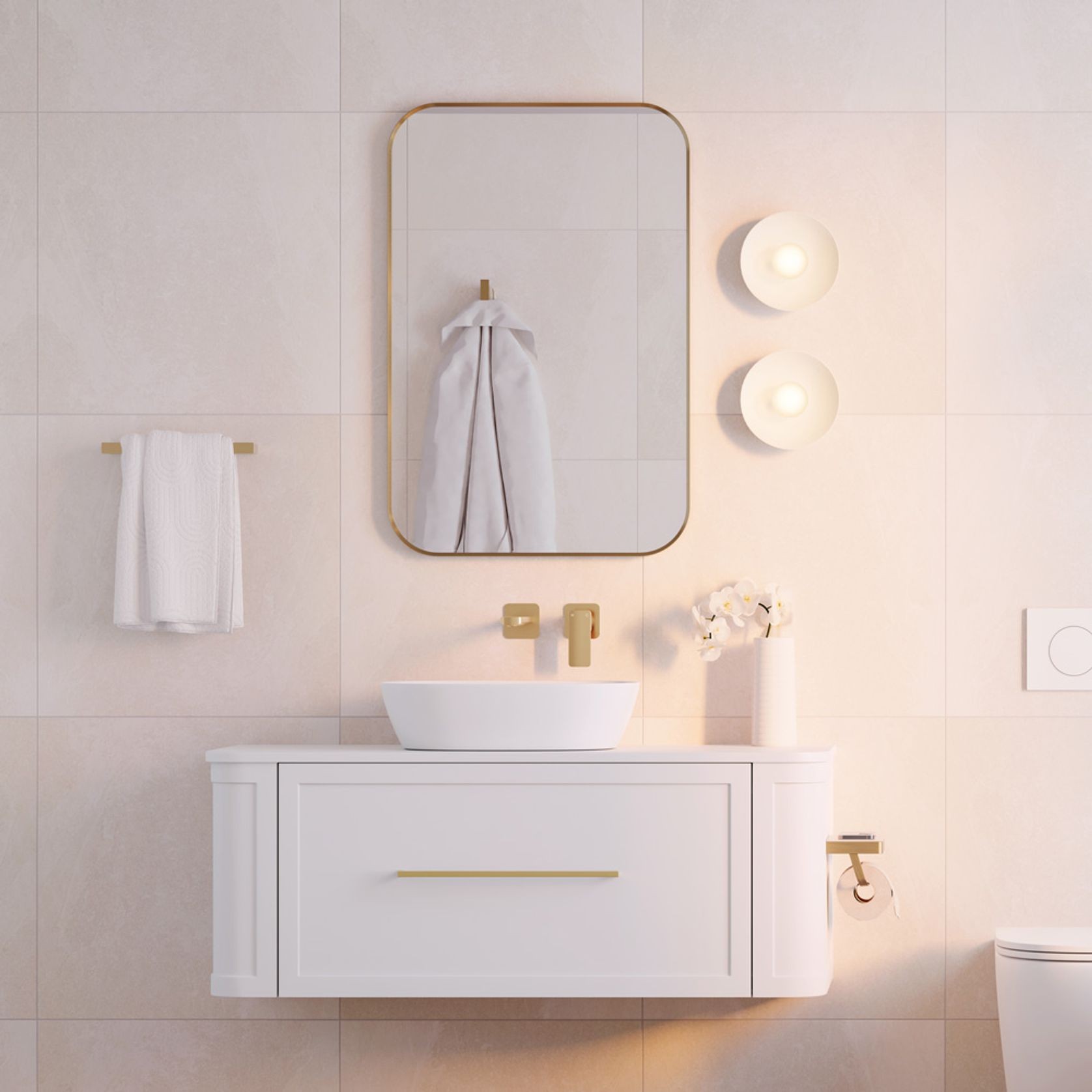 Tono Soft Square Framed Mirrors gallery detail image