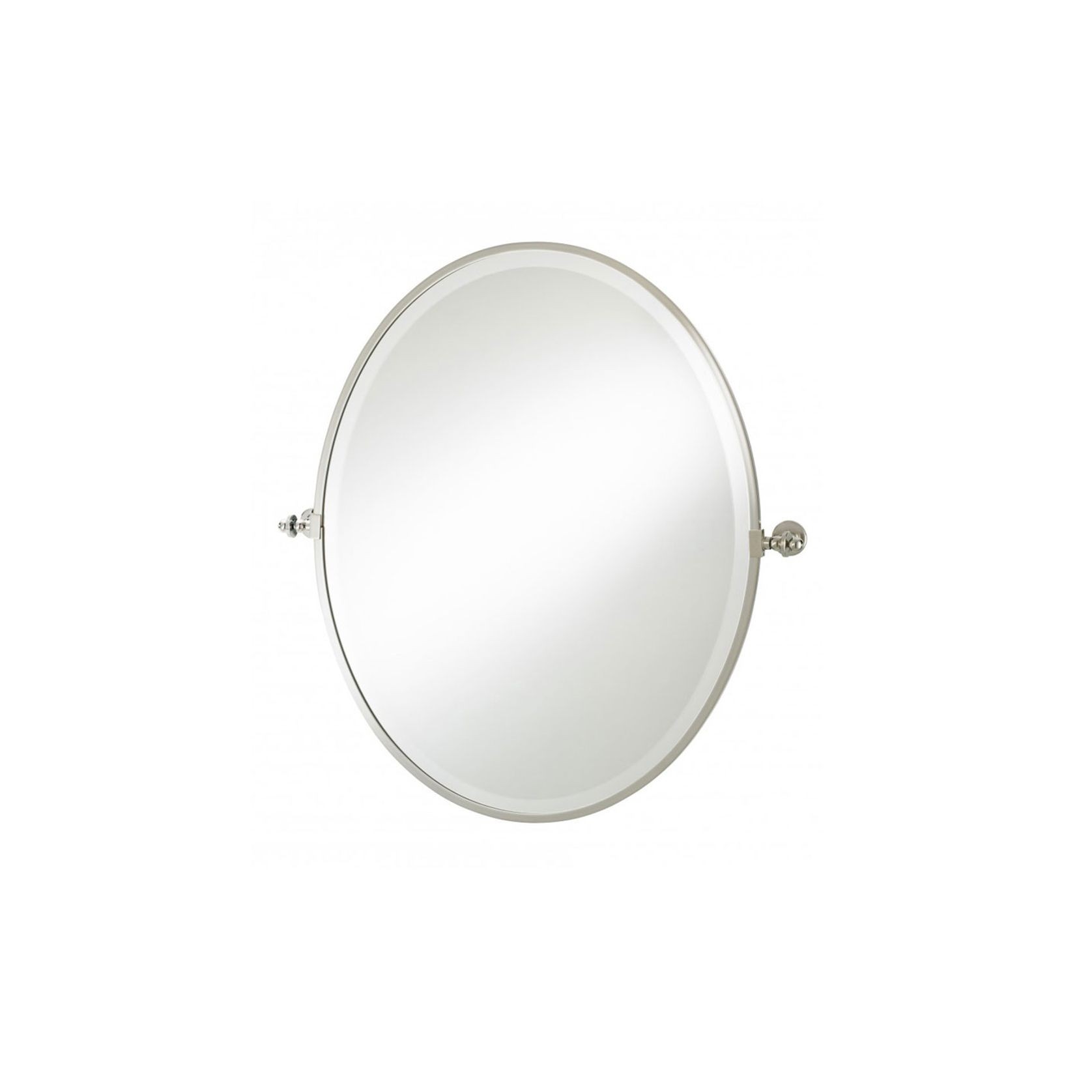 Hawthorn Hill - Oval Tilting Bathroom Mirror With Metal Frame 760H x 620W gallery detail image