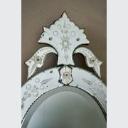 Vintage Venetian Oval Mirror gallery detail image