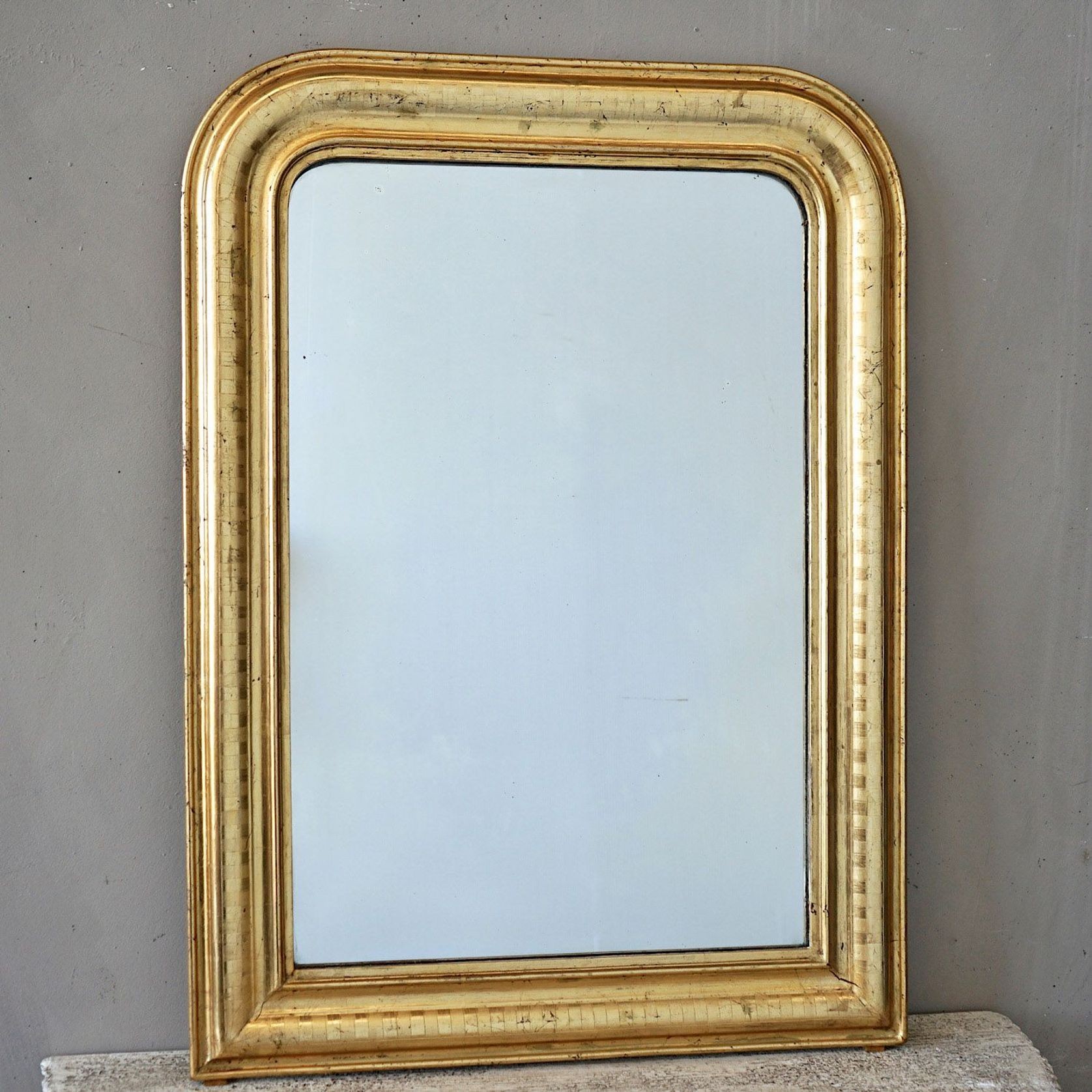 Antique French Louis Philippe Gilded Mirror gallery detail image