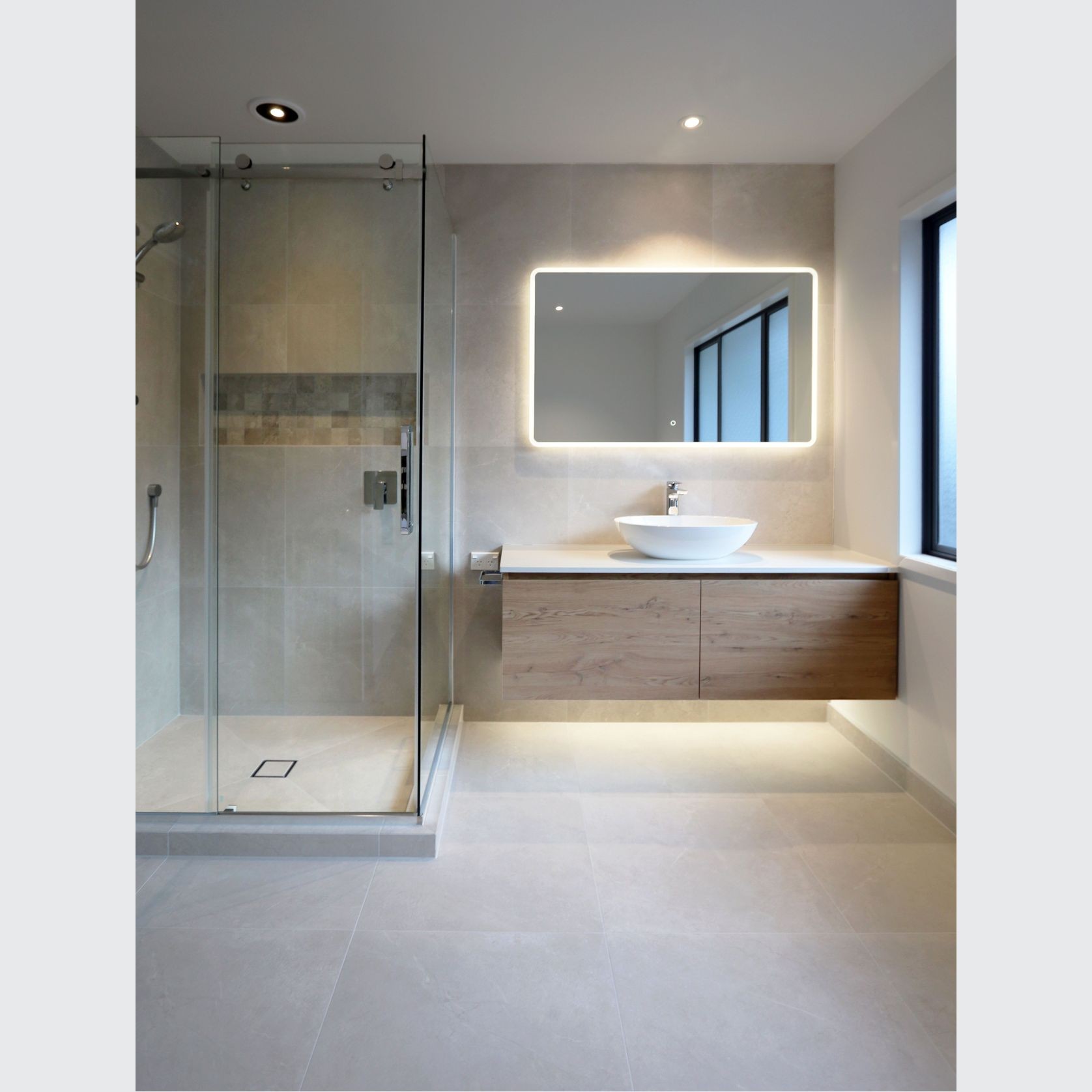 Code Solace Rectangle Led Mirror gallery detail image