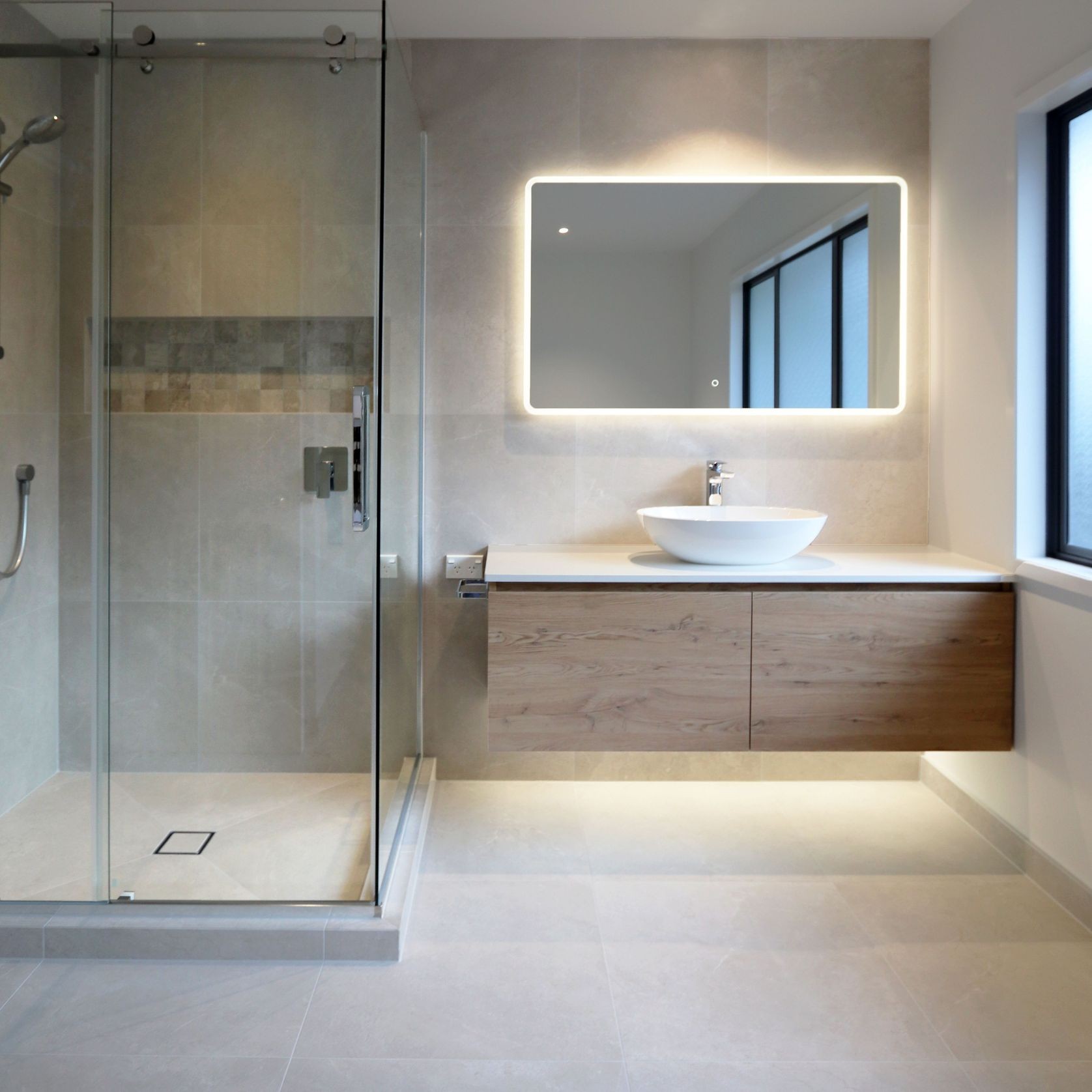 Solace Rectangle Led Mirror gallery detail image