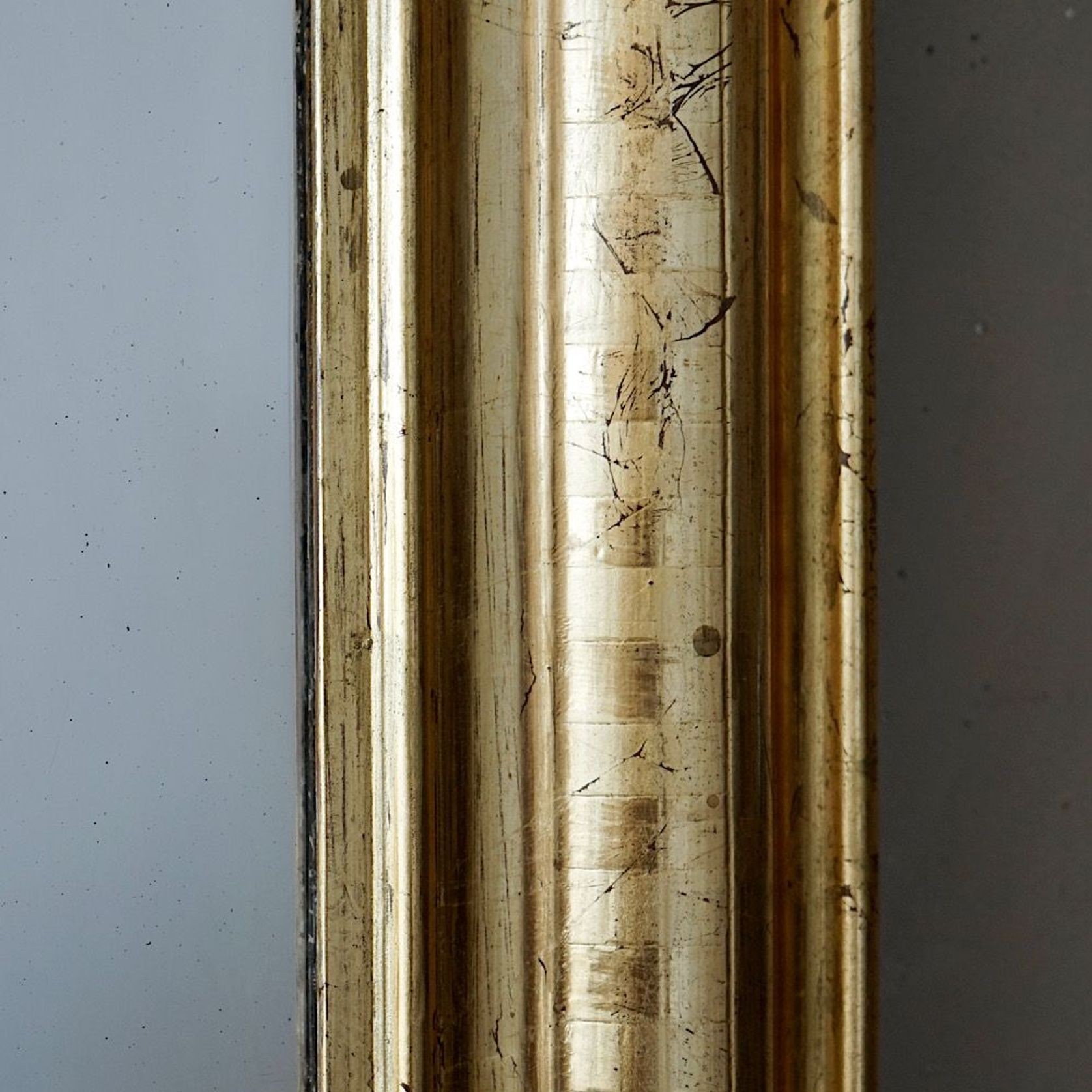 Antique French Louis Philippe Gilded Mirror gallery detail image