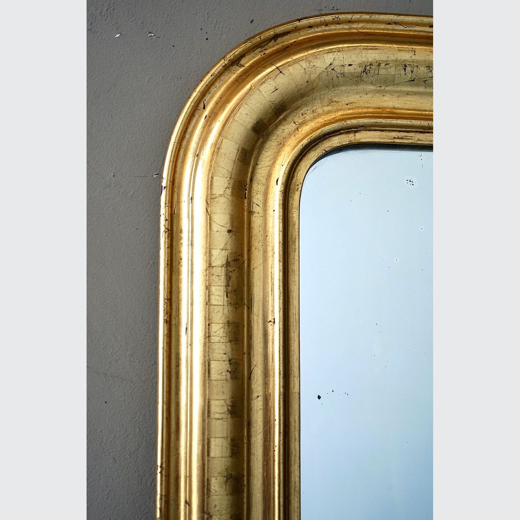 Antique French Louis Philippe Gilded Mirror gallery detail image