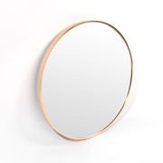 Bella Round Wall Mirror 80 cm | Brass gallery detail image