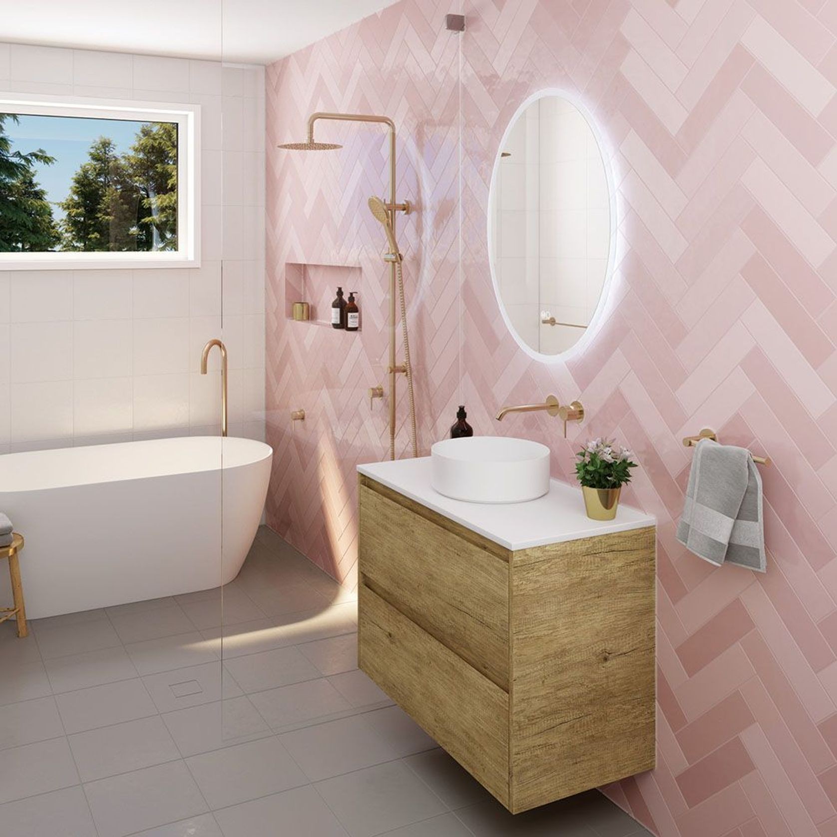 Antonia Oval LED Mirror gallery detail image