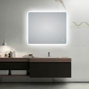 Curved Rim Rectangle LED Mirror LM-LDE9075 gallery detail image