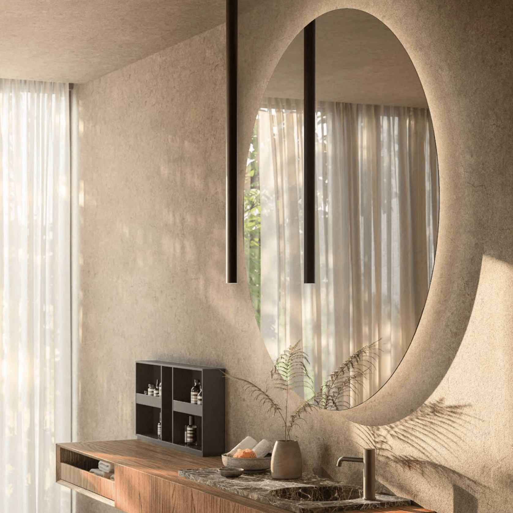 Lotus Mirror by Boffi gallery detail image