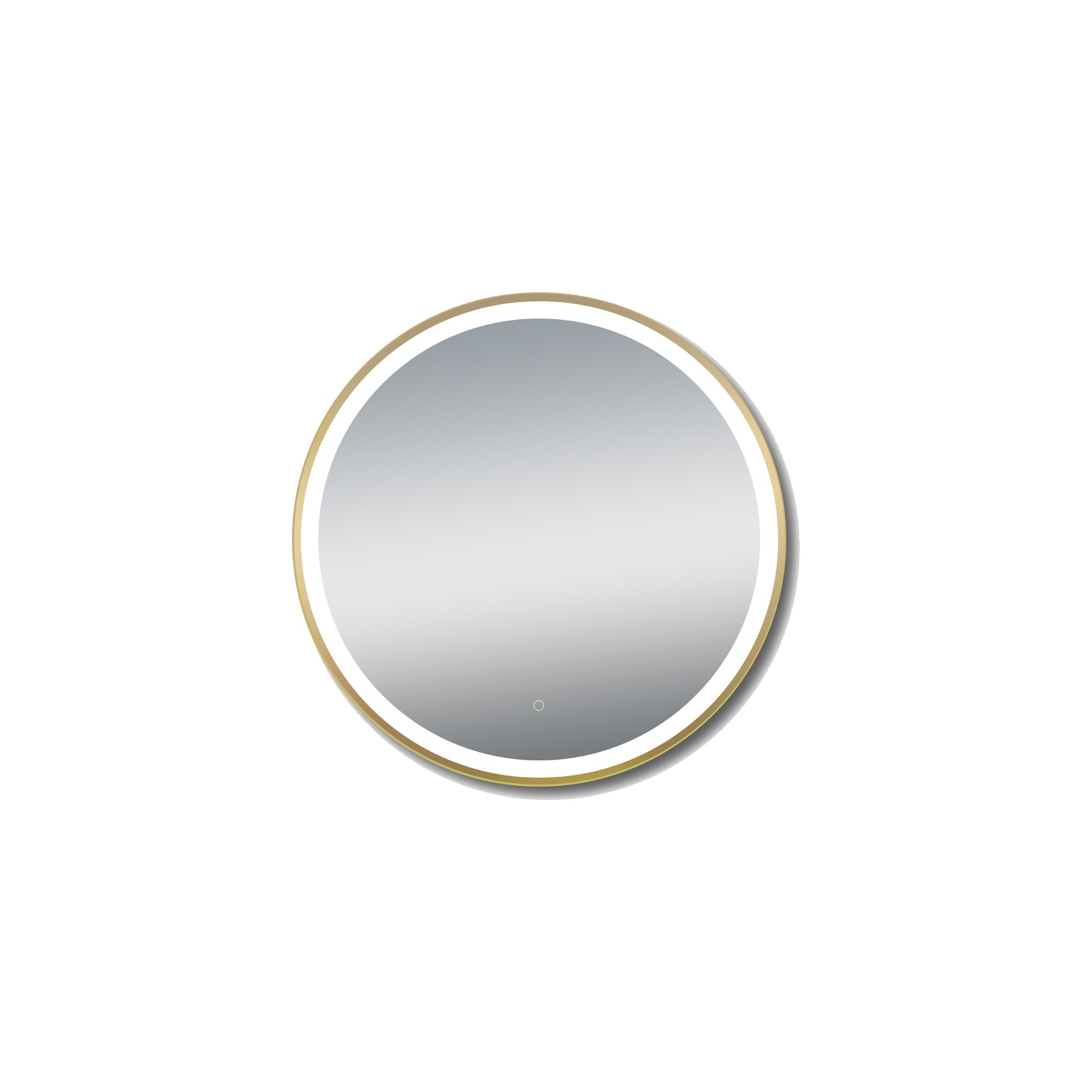 Cadre 850mm LED Mirror with Demister Brushed Gold gallery detail image