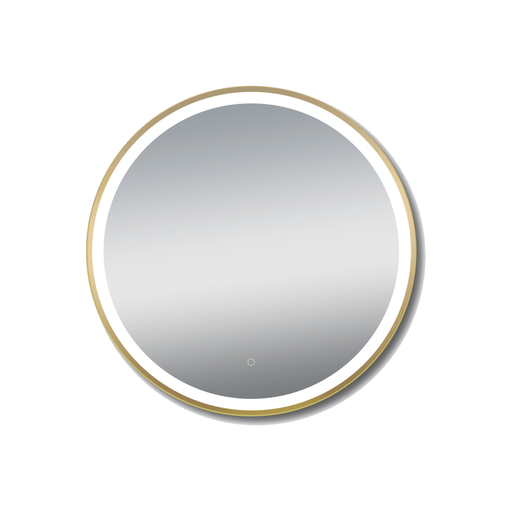 Cadre 850mm LED Mirror with Demister Brushed Gold gallery detail image