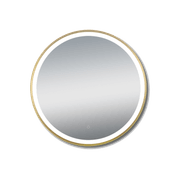 Cadre 850mm LED Mirror with Demister Brushed Gold gallery detail image